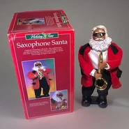 Saxophone Santa (african american)