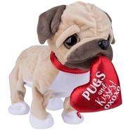 Pouncing Puppies - Valentine's Pug with Heart