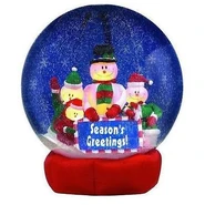 8ft Snowman Scene