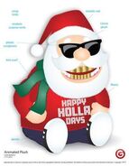 Happy-Holla-Days Santa Animated Plush