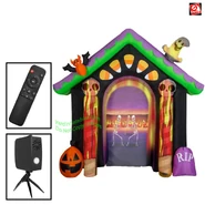 Living Projection Candy Corn House