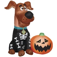 Scoob! Puppy as Skeleton with Pumpkin