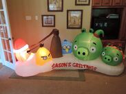 Gemmy inflatable Angry Birds christmas scene