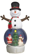 12ft Snowman Snow Globe with Santa and Snowman Scene (2006 Lowe’s Exclusive)