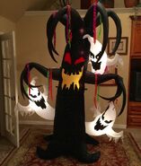 Gemmy Prototype Halloween Tree with Ghosts Inflatable Airblown