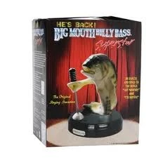 Vieux Big Mouth Billy Bass – Poisson Chantant Gemmy De 1999 – Animé, Vintage Et Drôle
