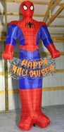 12ft Spiderman w/Halloween Banner