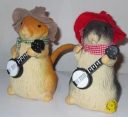 Dueling Banjo Hamsters-Buck and Chuck (Rubber version)