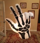 Gemmy Prototype Halloween Skeleton Hand Inflatable Airblown
