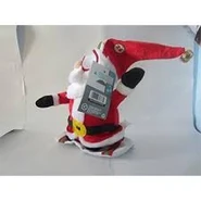 Snowboarding Santa