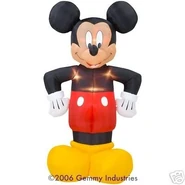 Giant lighted Mickey Mouse