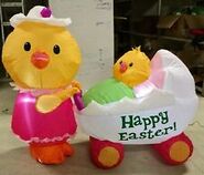 Easter Baby Chick in a Egg carriage