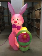 Animatied Bunny with Spinning Flowers