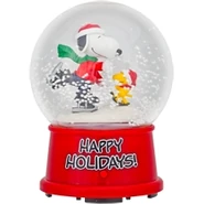 Snowglobe-Snoopy & Woodstock skating