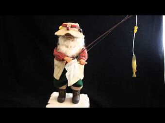 Animated Santa Fishing