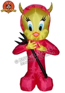 Tweety Bird Dressed As Devil