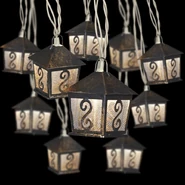 Light Strings-Metal Lanterns