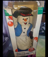 French Snowflake Spinning Snowman in box