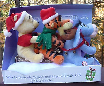 winnie the pooh christmas plush