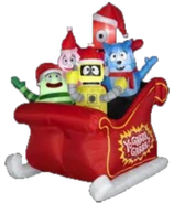 Yo Gabba Gabba Christmas Sleigh Scene