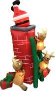 Santa in chimney