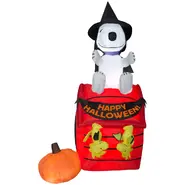 Snoopy Halloween House w/LEDs Scene