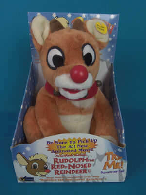 Singing rudolph stuffed animal 2025