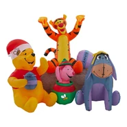 Winnie the Pooh and Friends Christmas Scene