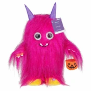 Tricky Treats Pink Furry Monster