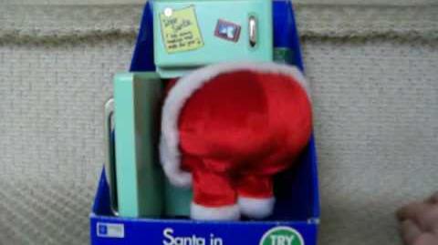 (Gemmy) Santa Stuck in the Fridge - Random Phrases