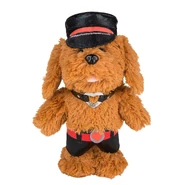 Golden Doodle with Hat