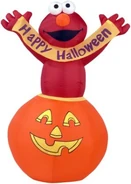 Elmo in pumpkin w/ banner