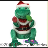 Christmas Frogz - Santa with Christmas Lights