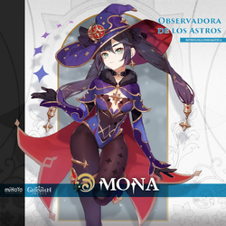Mona — Guia de personagem. Uma jovem astróloga misteriosa que