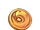 Insignia de cuervo dorada