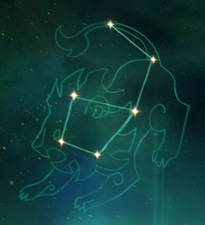 Arte de constelación Leo Menor