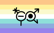 Genderfaun Flag with Symbol by Tumblr user nicprice127[2][3]