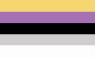 Alternative non-binary flag designed by Fandom user Asherboca[8]