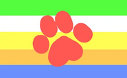 Pupgender Flag by X user kandipaws[2]