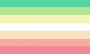 Alternative genderfloret flag by BitzOfPuzzelPeices.[1]