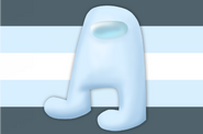 Alternate Amogusgender Flag by LGBTQIA+ Wiki user Unfunny person420[3][4]