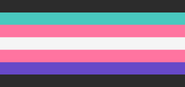 Alternative genderfluid flag by Hologramv on Gender Wiki. [26][27]