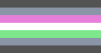 Alternative neutrandoyne flag by MBREE1 on Gender Wiki.