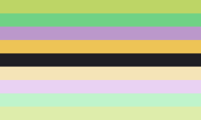 Second fluidflux neopronoun flag by Tumblr user genderstalgia[12]