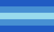 Desaturated trans man flag without symbol