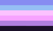 Pastel goth genderflux flag by aroaesflags on Tumblr.