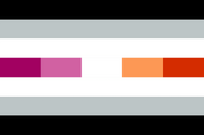 Alternative libralesbian flag with stripes only by Nexate1497 on Gender Wiki.