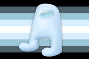 Amogusgender Flag by LGBTQIA+ Wiki user Unfunny person420[1]