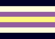 Alternate nonbinary flag proposed by transrants