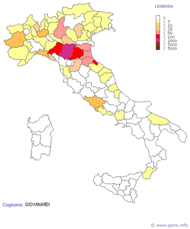 GIOVANARDI (ORIGINE COGNOME)